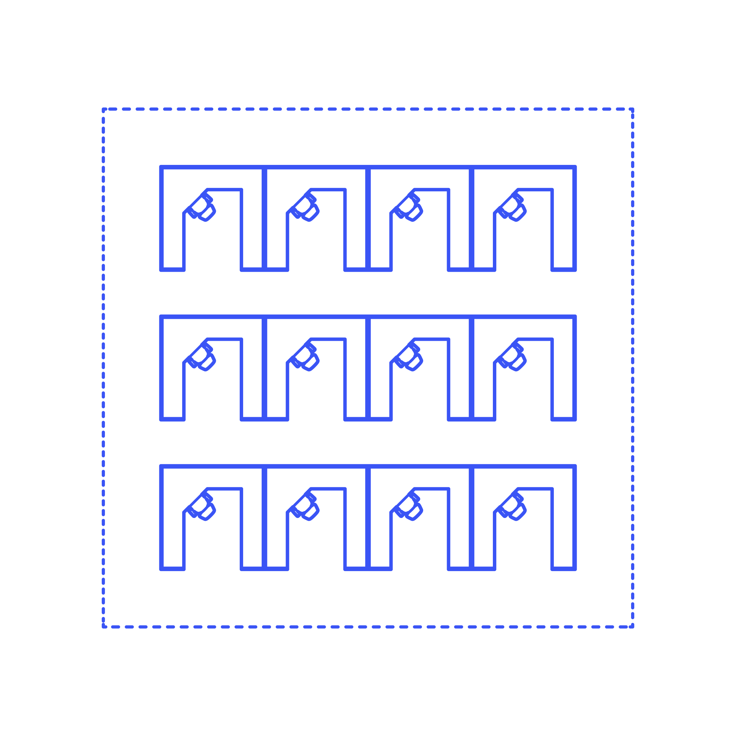Layouts Open Offices Cubicles U Shape Single Line Art Illustration Svg Free Vectors